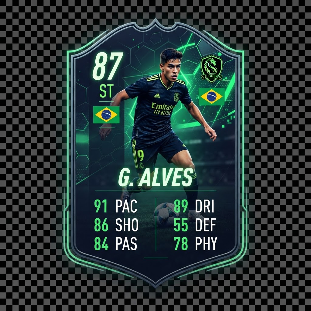 FIFA-style player card